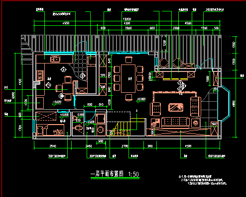 某市住宅楼全套装修CAD设计施工图-图二