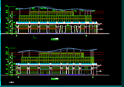 某市会所建筑CAD设计施工平面图纸-图二