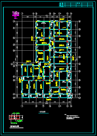 全套底框住宅楼cad施工建筑设计图（含设计说明）-图二