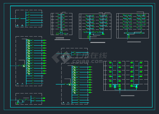 某六层框架结构住宅楼电气CAD全套施工图纸-图二