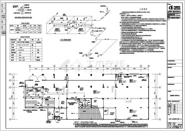 泉州市东海湾十五层砖混结构体育中心楼给排水工程施工图-图一