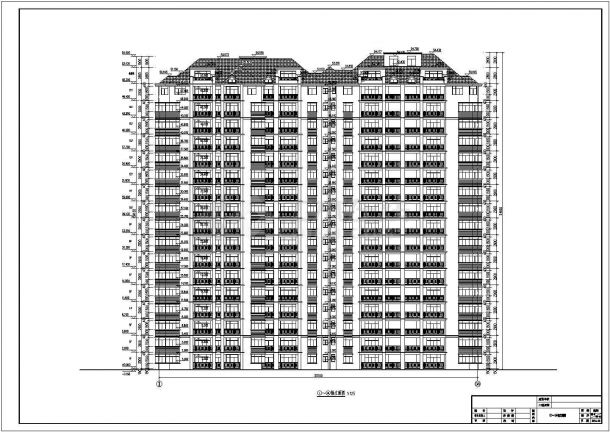 南方某小区17层住宅楼建筑设计方案图纸-图一