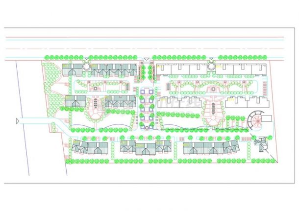 十个居住区规划设计CAD图纸-图一