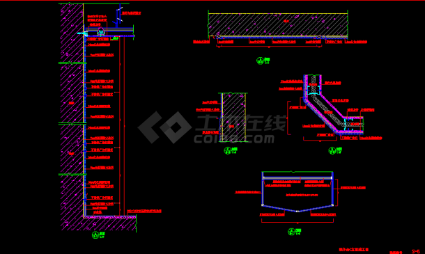 某服务台详细设计cad用料施工设计方案图纸-图二