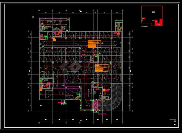 洋城岗小学建筑电气设计工程CAD图-图二