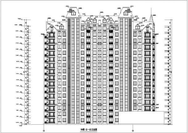 某小区16层剪力墙结构住宅楼建筑设计方案图纸-图二