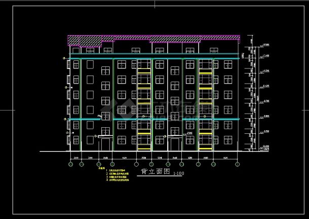 高层跃层住宅楼建筑图纸CAD整套齐全-图二