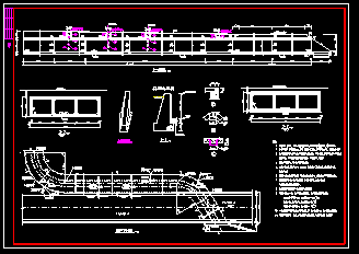 三孔箱涵全套结构cad详细施工设计图-图二
