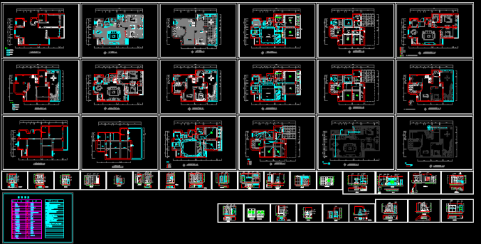 某市两层复式家装cad室内设计方案图纸_图1