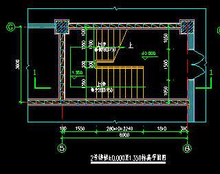 楼梯大样室内装修CAD设计平面图纸_图1