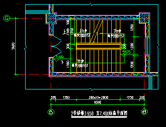 楼梯大样室内装修CAD设计平面图纸-图二