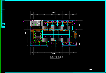 某咖啡厅装修CAD平面施工设计图_图1