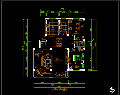 一套复式楼装修CAD设计平面图纸-图二