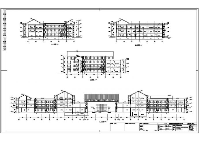 苏州市某地四层框架结构办公培训楼建筑设计施工图纸_图1