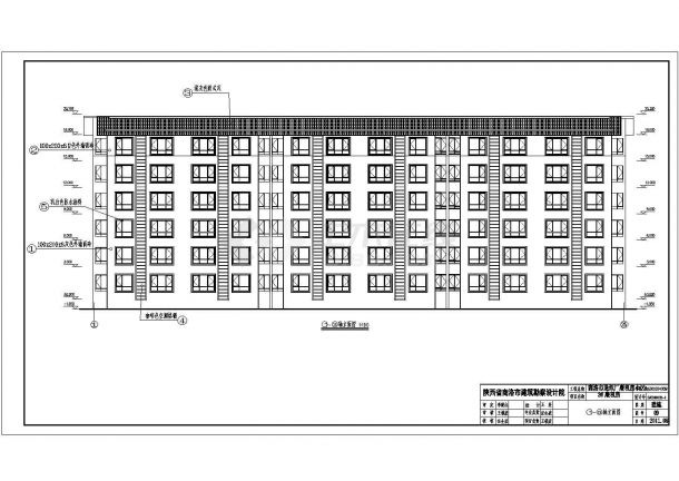 某地6层砖混结构住宅楼建筑设计施工图-图一