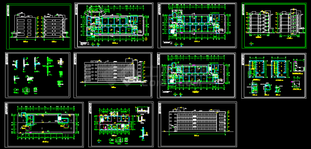 某五层精神病院建筑CAD设计施工扩初图-图一