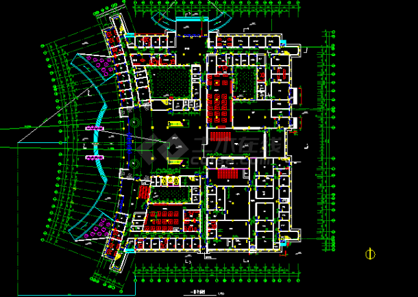 某五层人民医院门诊楼建筑CAD设计施工图-图二