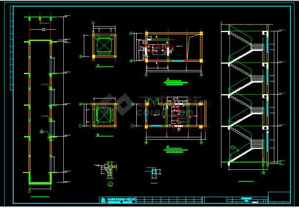 2#别墅建筑方案设计全套CAD图纸-图二