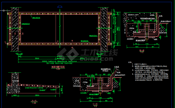 水电站橡胶坝建筑设计方案全套CAD图纸-图二