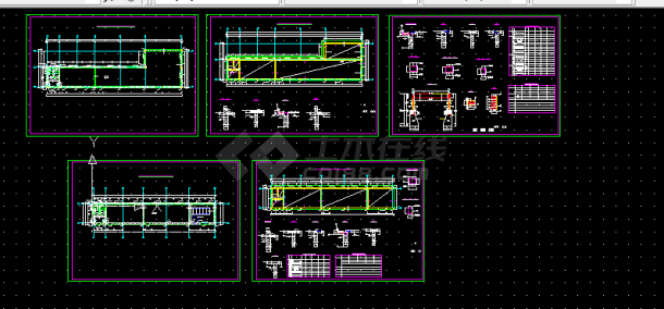 水电站副厂房建筑设计方案全套CAD图纸-图一