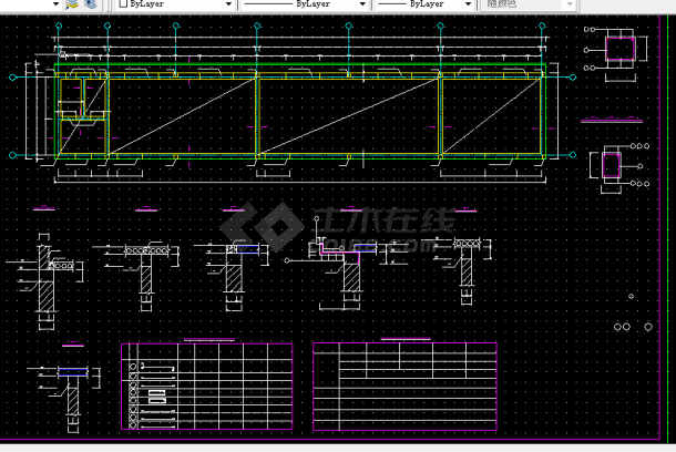 水电站副厂房建筑设计方案全套CAD图纸-图二