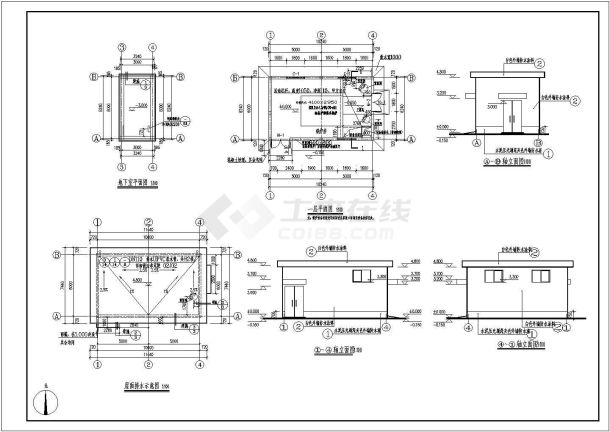 某地一层砖混结构锅炉房建筑设计方案图纸-图一