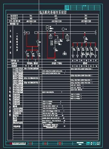 某选矿厂低压配电柜系统图3-图一