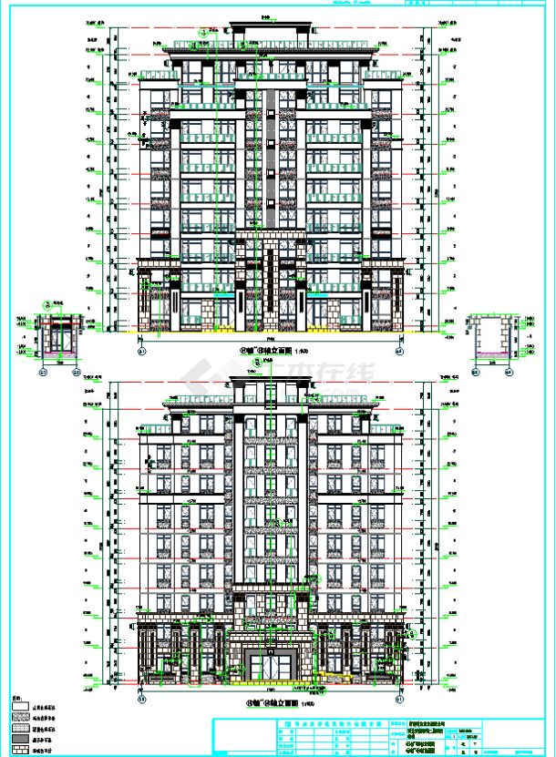 青岛科达天意华苑二期洋房建筑图-图二