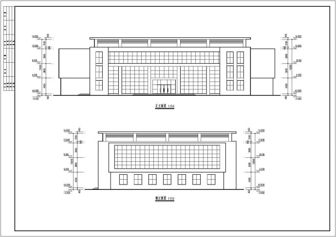 某学校风雨操场工程建筑设计方案图纸_图1