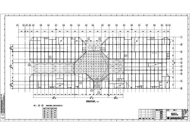 内蒙古滨海商业广场钢结构屋顶造型结构图-图一