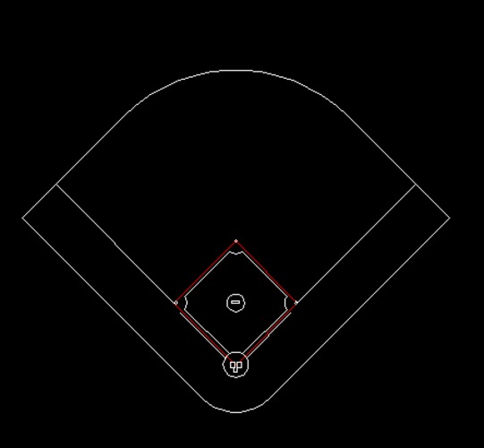 垒球场平面尺寸（标准）_图1
