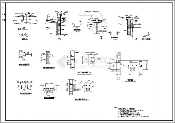 某钢结构厂房全套建筑和结构施工图-图二