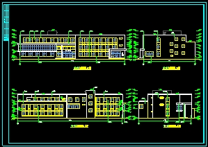 某医院三层独立门诊楼建筑CAD扩初图-图二