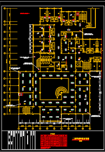 某地区宾馆空调配电条件设计CAD施工图纸_图1