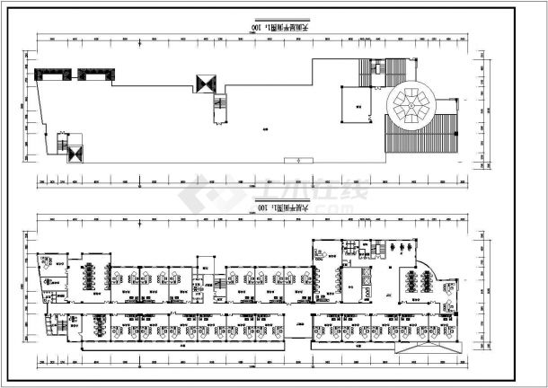 某地六层框架结构欧式办公综合楼建筑设计方案图纸-图二