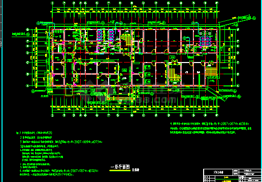 某营地医院建筑结构水电CAD设计施工图-图二