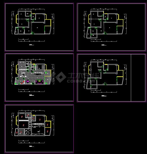 [世纪城]大户型室内家装cad设计方案施工图-图一