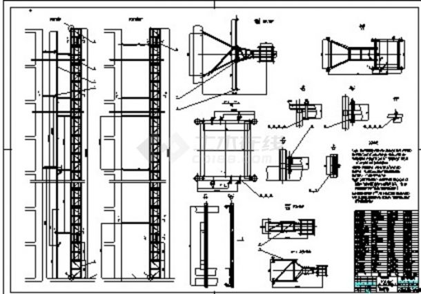 施工电梯CAD详图-图一