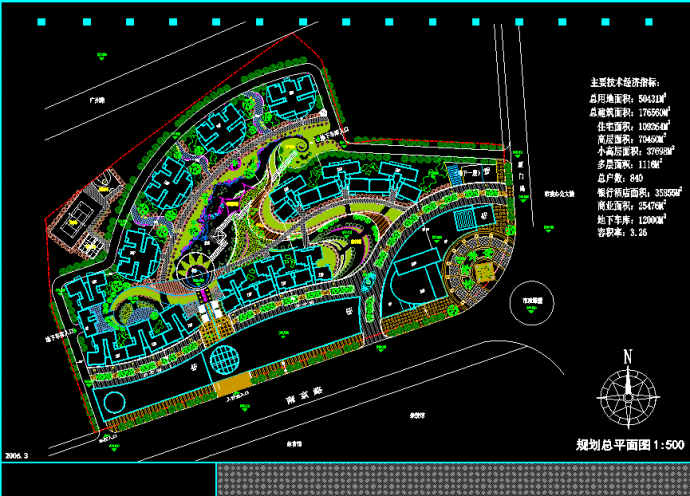 某综合小区建筑CAD设计施工规划平面图纸_图1