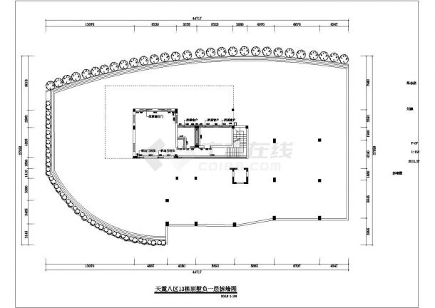 某地两层框架结构别墅装修设计施工图-图二