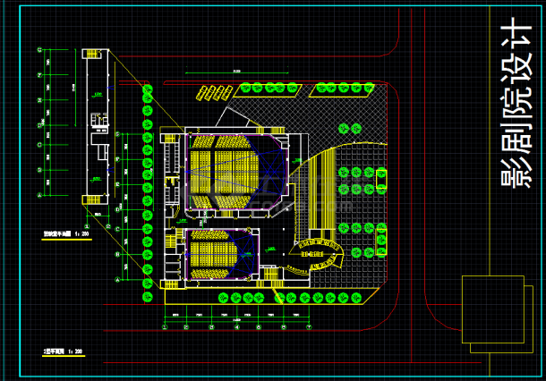 某大型影剧院全套建筑设计施工图纸-图二