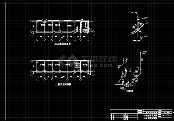 某铁路局小车队生产房水电设计CAD图-图二