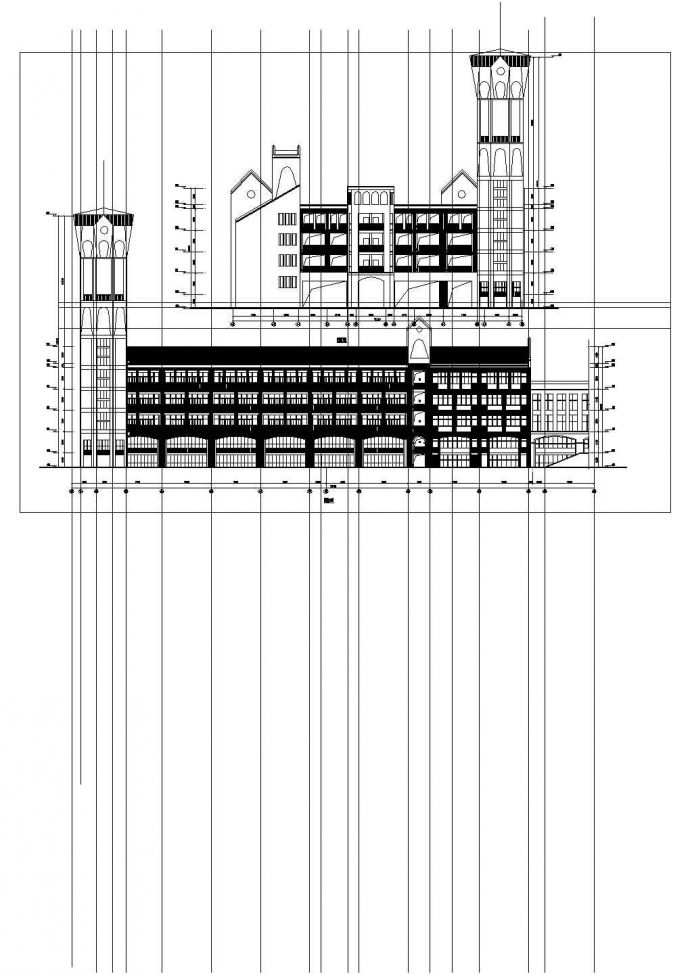 某学校6套多层综合楼建筑设计方案图_图1