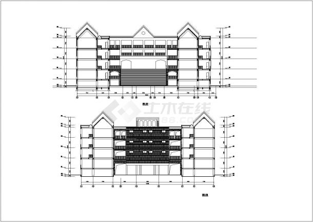 某学校6套多层综合楼建筑设计方案图-图二