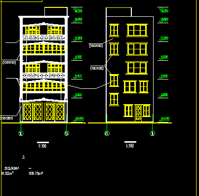 某私人住宅楼建筑施工cad设计方案图纸-图一