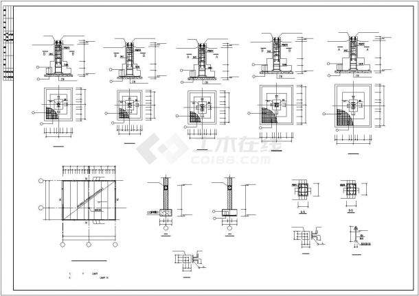 49米跨单层钢结构厂房结构施工图-图二