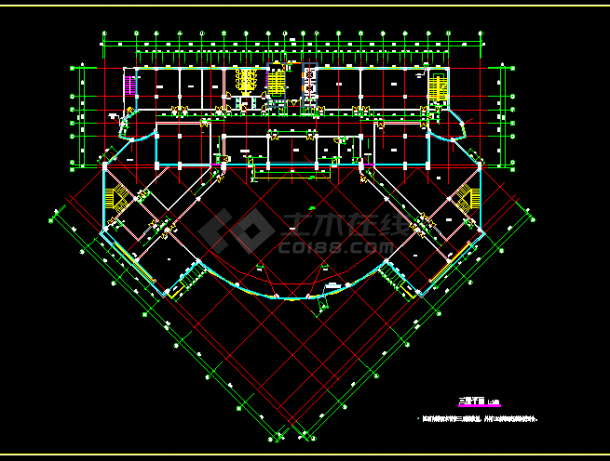 某高档酒店建筑设计施工全套CAD图纸-图二