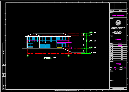 度假式别墅设计施工CAD建筑方案图-图二
