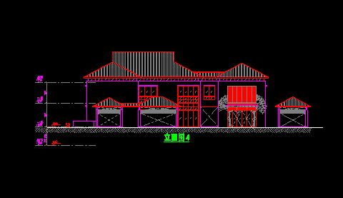 新加坡设计的豪华别墅施工设计CAD建筑图-图二