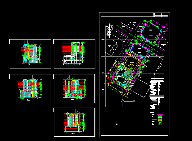 某商务广场规划设计方案全套CAD图_图1